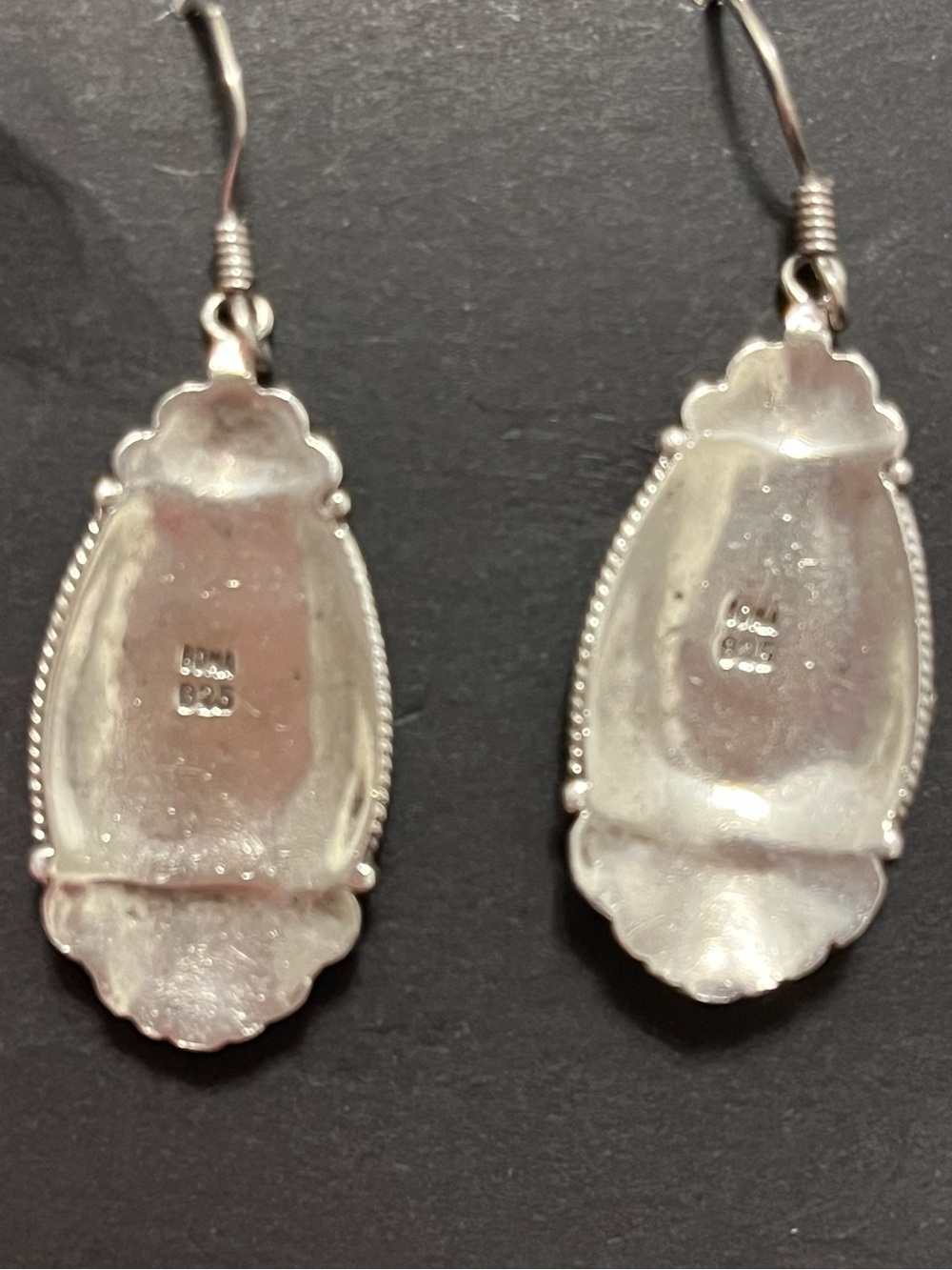 Vintage BOMA 925 Sterling Silver Scroll Drop Earrings - Picture 6 of 12